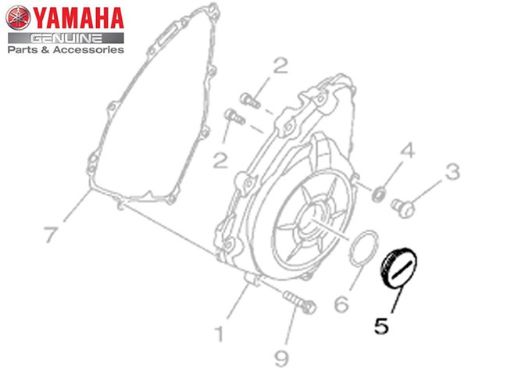 TAMPÃO DO DRENO PARA MT-03 E YZF R3 ORIGINAL YAMAHA