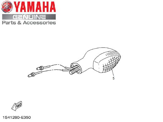 PISCA DIANTEIRO ESQUERDO FAZER 250 2006 A 2008 ORIGINAL YAMAHA