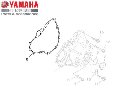 GAXETA OU JUNTA DA TAMPA DO LADO ESQUERDO DO MOTOR PARA MT-09 ORIGINAL YAMAHA