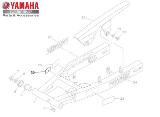 ETIQUETA YAMALUBE (REPOSIÇÃO) PARA NEO125 , CROSSER 150, TÉNÉRÉ 250, XJ6 N E FAZER 250 ORIGINAL YAMAHA**ULTIMA PEÇAS**