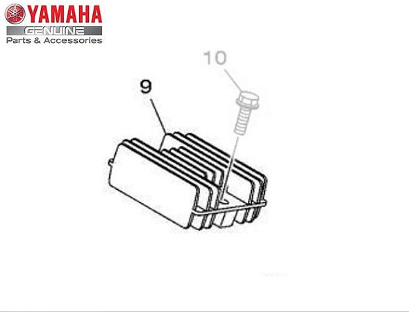 REGULADOR E RETIFICADOR FAZER 150 FACTOR 150 E FACTOR 125 DE 2016 EM DIANTE ORIGINAL YAMAHA