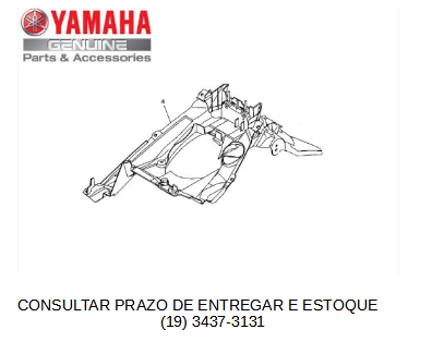 PARALAMA TRASEIRO NOVA NEO 125 2020 ATE 2025 ORIGINAL YAMAHA (CONSULTAR PRAZO DE ENTREGA E ESTOQUE)