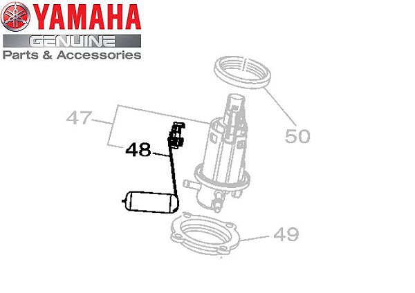UNIDADE SENSOR OU BOIA DE COMBUSTIVEL PARA XTZ150 CROSSER ORIGINAL YAMAHA