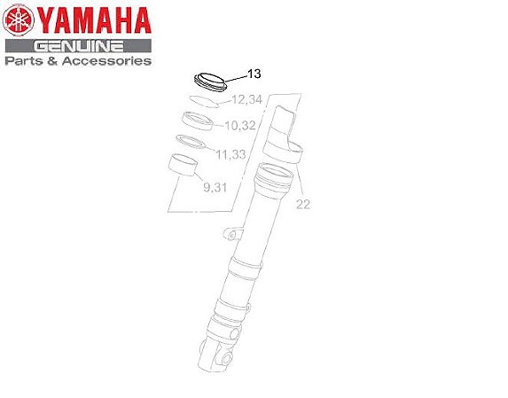 PROTETOR DE POEIRA OU GUARDA PO DA BENGALA MT-03 2008 E XT660R ORIGINAL YAMAHA