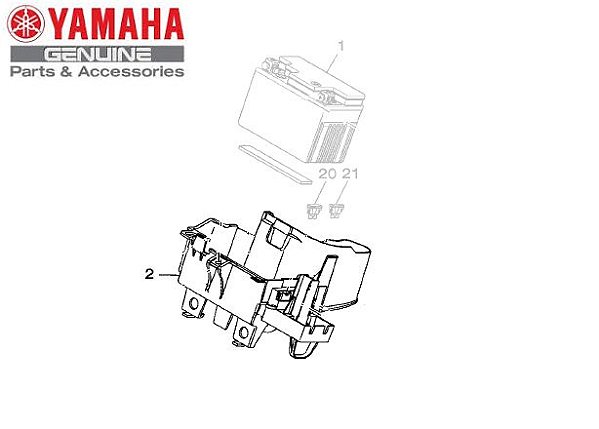 CAIXA DA BATERIA PARA NEO 125 UBS ORIGINAL YAMAHA