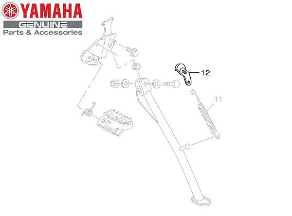 ARTICULADOR DO CAVALETE LATERAL PARA LANDER 250 ATE 2015 E LANDER X MOTARD ORIGINAL YAMAHA