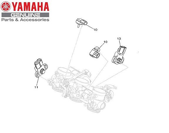 SENSOR DE PRESSAO E SENSOR DE ACELERACAO PARA MT-09 E MT-09 TRACER ORIGINAL YAMAHA