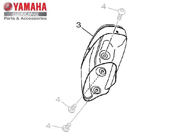 COBERTURA DA PONTA DO ESCAP DA MT-09 TRACER ORIGINAL YAMAHA