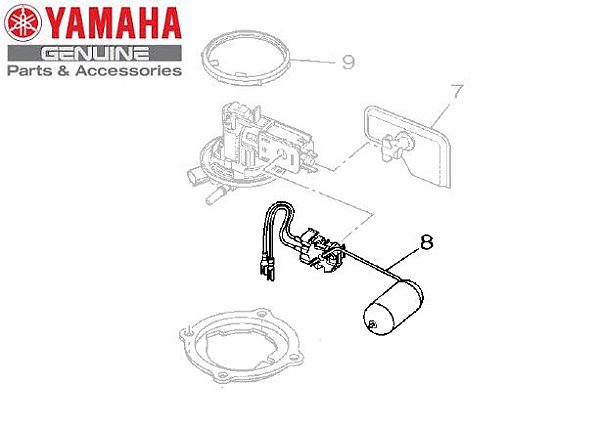 UNIDADE SENSOR DE COMBUSTIVEL CONJUNTO PARA NEO125 UBS ORIGINAL YAMAHA