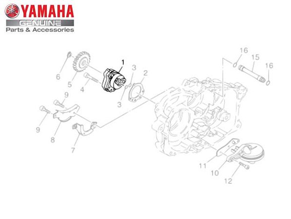 BOMBA DE OLEO COMPLETA PARA XT660R E XT660Z TÉNÉRÉ ORIGINAL YAMAHA