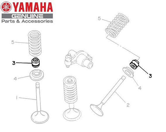 RETENTOR DE VALVULA PARA XV250 VIRAGO ORIGINAL YAMAHA