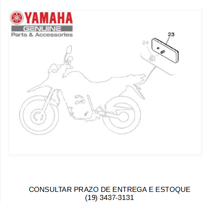 REFLETOR TRASEIRO PARA XTZ150 CROSSER ORIGINAL YAMAHA (CONSULTAR PRAZO DE ENTREGA E ESTOQUE)