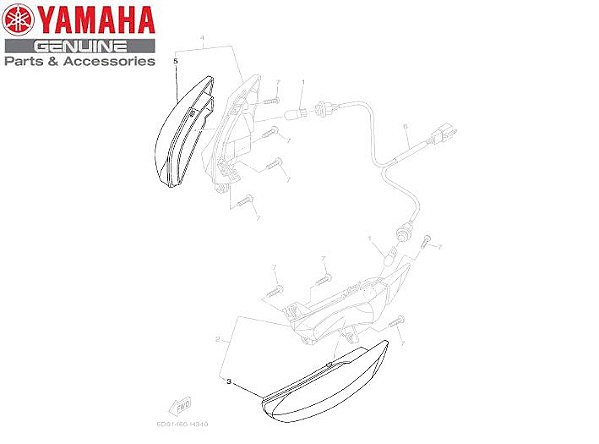 LENTE DO PISCA DIANTEIRO PARA CRYPTON 115 ORIGINAL YAMAHA