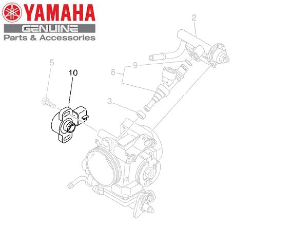 SENSOR DE ACELERACAO CONJUNTO PARA XT660Z TÉNÉRÉ E XT660R ORIGINAL YAMAHA