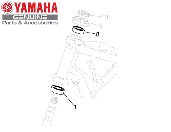 CAIXA DE DIRECAO PARA XT660R E XT660Z TÉNÉRÉ ORIGINAL YAMAHA