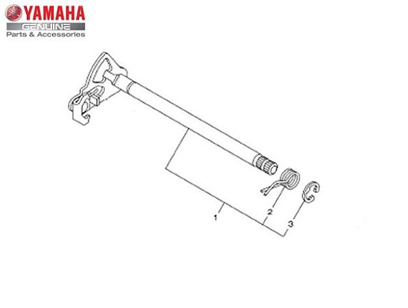 EIXO DE MUDANCA OU EIXO SELETOR DE MARCHAS PARA LINHA 250CC FAZER LANDER E TÉNÉRÉ ORIGINAL YAMAHA