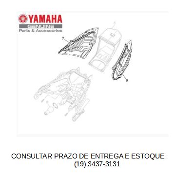 TAMPAS DA LANTERNA TRASEIRA PARA NEO 125 UBS 2020 ATE 2025 ORIGINAL YAMAHA (CONSULTAR PRAZO DE ENTREGA E ESTOQUE)