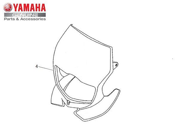 CARENAGEM DO FAROL PARA TTR-230 ORIGINAL YAMAHA