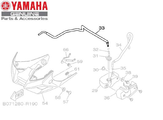 TUBO 1 DO TANQUE DE RECUPERACAO PARA MT-03 E YZF-R3 ORIGINAL YAMAHA