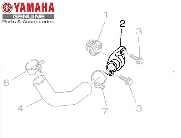 TAMPA DO TERMOSTATO PARA MT-03 E YZF-R3 ORIGINAL YAMAHA