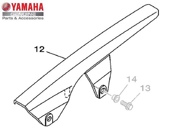 CAPA DA CORRENTE PARA XTZ250 LANDER , XTZ250X LANDER MOTARD , XTZ250Z TÉNÉRÉ , XTZ125 ORIGINAL YAMAHA