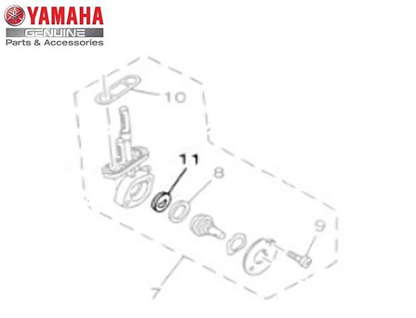 VALVULA DA TORNEIRA DE COMBUSTIVEL PARA YBR125 , YBR125 FACTOR , XT600E E TÉNÉRÉ 600 , XVS650 DRAGSTAR ORIGINAL YAMAHA