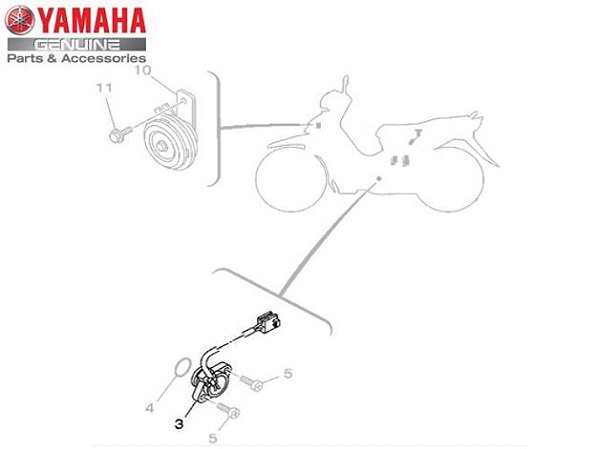 INTERRUPTOR DO NEUTRO PARA CRYPTON 115 ORIGINAL YAMAHA