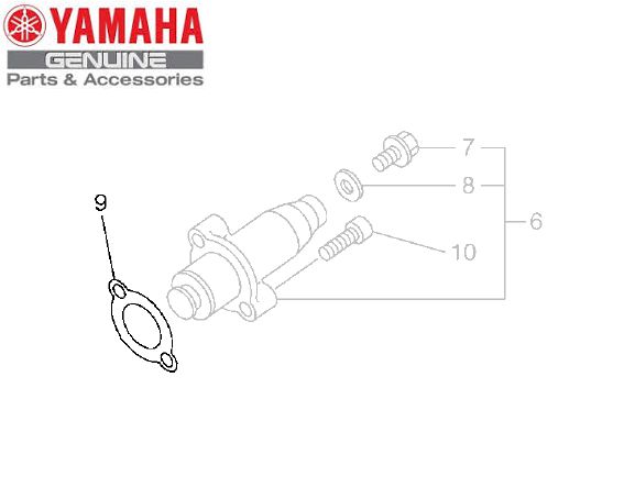 JUNTA OU GAXETA DO TENSIONADOR PARA FZ6-N E FZ6-S ORIGINAL YAMAHA