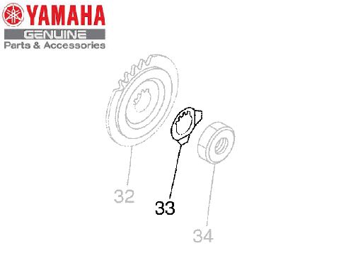 ARRUELA TRAVA DO PINHAO PARA XT660R E XT660Z TENERE ORIGINAL YAMAHA