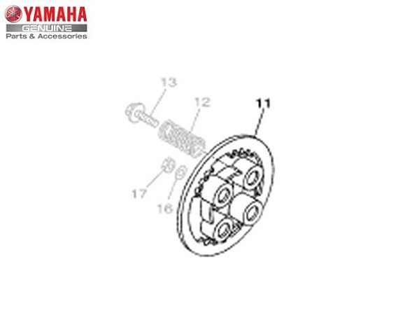 PLATO OU PLACA DE PRESSAO PARA LINHA 150CC FAZER/ FZ 15/ FACTOR E CROSSER ORIGINAL YAMAHA