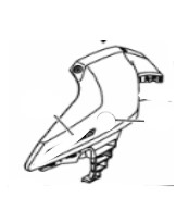 TOMADA DE AR ESQUERDA PARA XTZ250 NOVA LANDER ABS 2025/2026 ORIGINAL YAMAHA