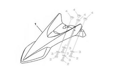 PARALAMA DIANTEIRO PARA CROSSER 150 Z 2018 A 2022 ORIGINAL YAMAHA (CONSULTAR PRAZO DE ENTREGA E ESTOQUE)