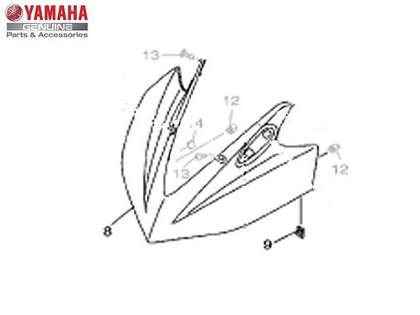 CARENAGEM DIANTEIRA FRONTAL PARA YZF R3 ATÉ 2019 ORIGINAL YAMAHA