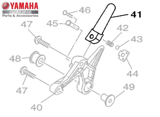 ESTRIBO TRASEIRO DIREITO PARA YZF R3 2016 E MT 03 2017 ORIGINAL YAMAHA