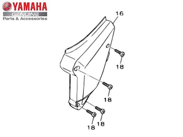 PARAFUSO DA TAMPA DO AR PARA TTR-230  4 UNIDADES ORIGINAL YAMAHA