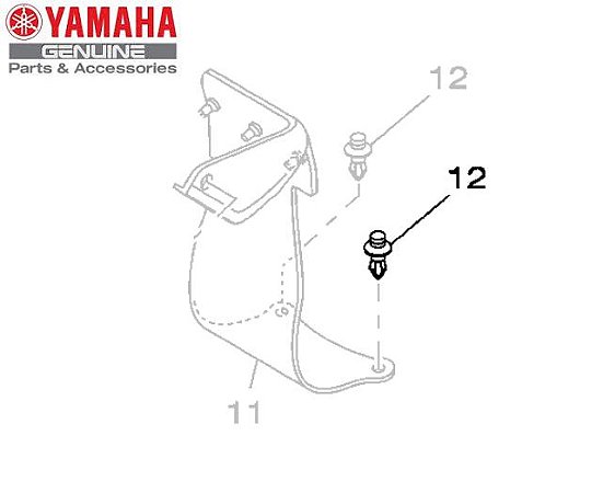 REBITE DO PROTETOR DO PRO LINK DA XTZ250X LANDER MOTARD ORIGINAL YAMAHA