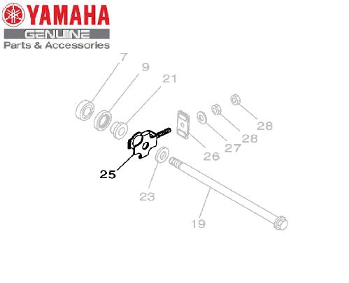 ESTICADOR DA CORRENTE PARA FZ25 NOVA FAZER 250 ABS 2018 A 2021 ORIGINAL YAMAHA