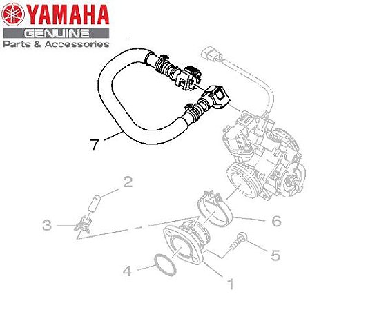 TUBO DE COMBUSTIVEL PARA YS FAZER 250 DE 2011 A 2013 ORIGINAL YAMAHA