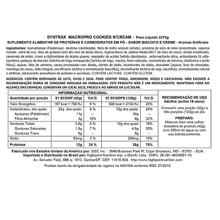 Macro Pro Importado (2.27kg) | Syntrax