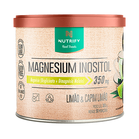 MAGNESIUM INOSITOL 300G LIMÃO E CAPIM LIMÃO NUTRIFY