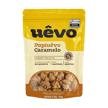 Pipoca Proteica Uêvo Caramelo com Flor de Sal - 75g