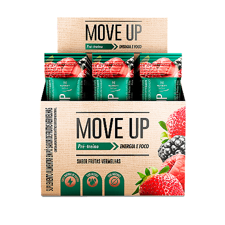 Move Up Pré Treino - Sabor Frutas vermelhas 30un