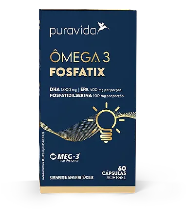 Ômega 3 FOSFATIX FOSFATIDILSERINA + 1.590MG  | PuraVida