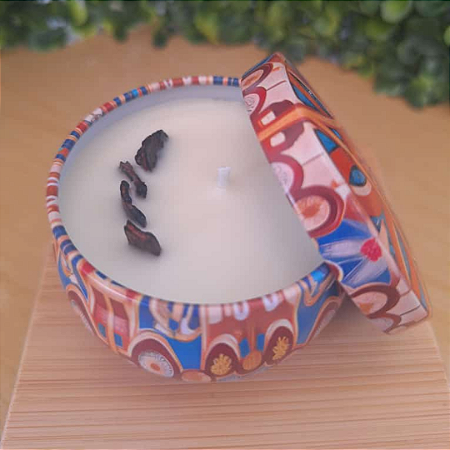 velas aromáticas na lata Mandala