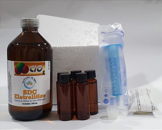 Solução eletrolítica a 3000 ppm - 250 mL com acessórios - SDC/CDS