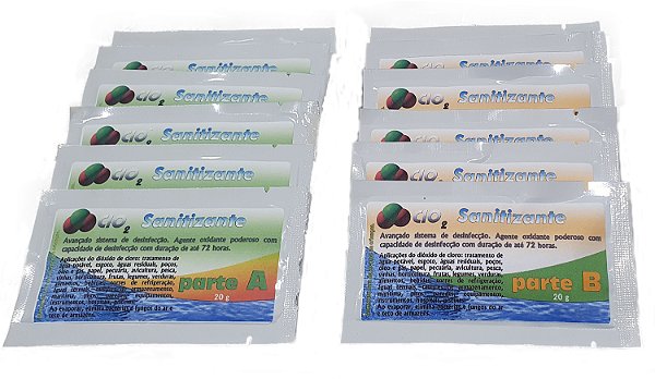 SANITIZANTE - KIT DE SACHÊS (6 UNIDADES)