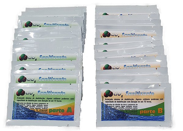 SANITIZANTE - KIT DE SACHÊS (12 UNIDADES)