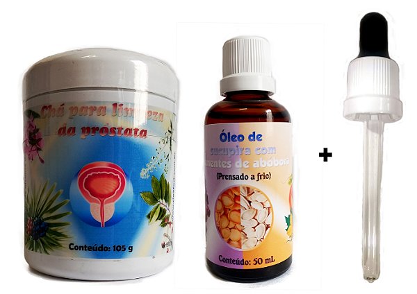 Kit para limpeza da próstata (chá + óleo)