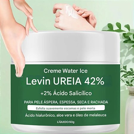 Estética - Creme de Ureia 42% + 2% Ácido Salicílico, Aloe vera e chá verde