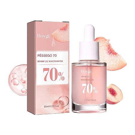 Estética - Serium de Niacinamida com 70% extrato de pêssego